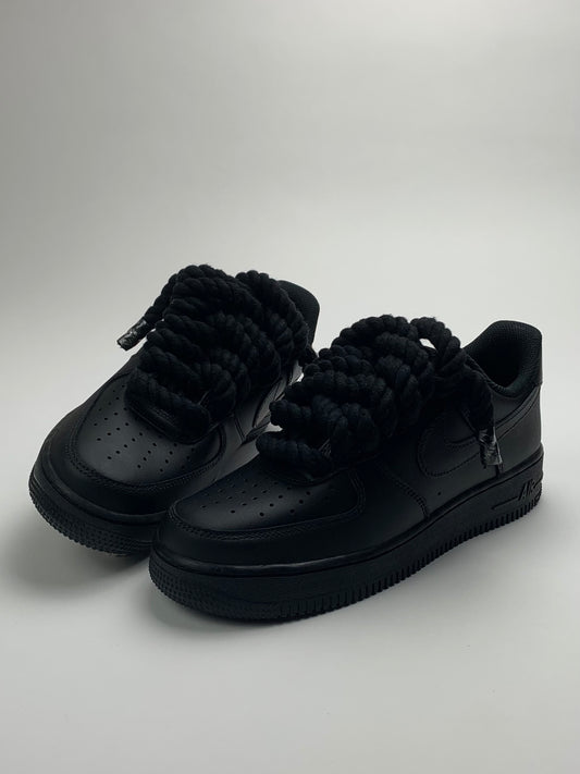 NIKE AF1 ROPE LACES TRIPLE BLACK